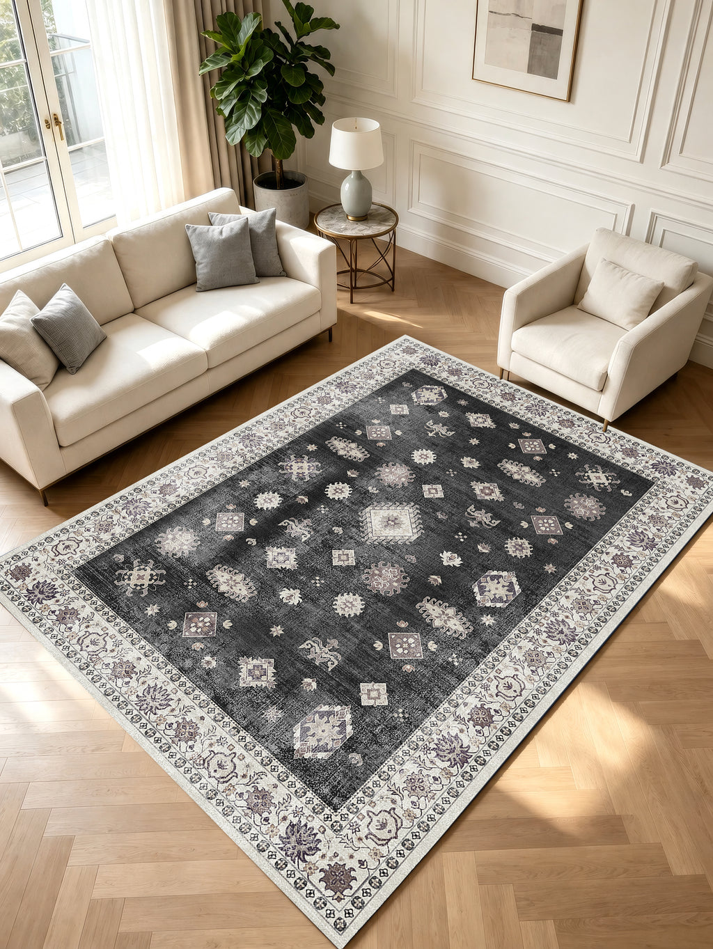 Charcoal Ivory